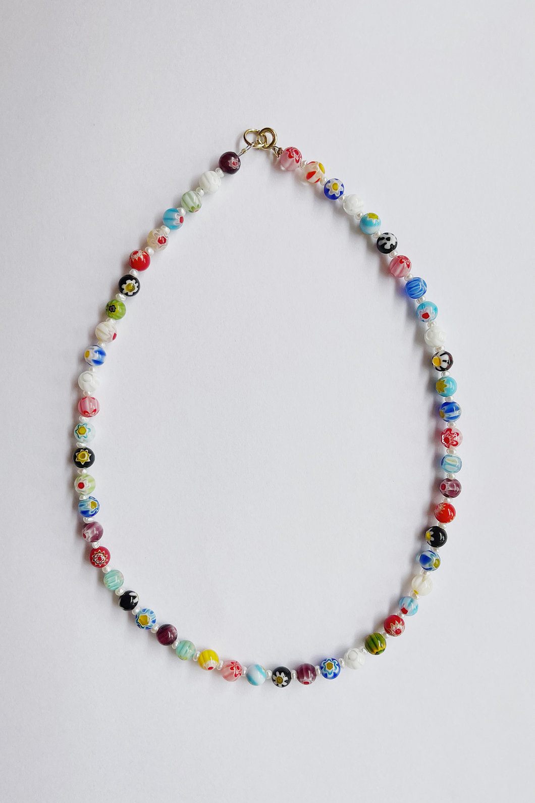 Glass Flowerball Necklace